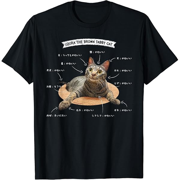 Amazon.co.jp: のびをするねこ、うずら ストレッチする猫 猫 Tシャツ